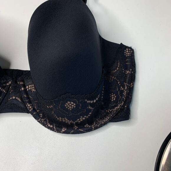 Wacoal Style Standard Contour Bra Black Lace Size 34DDD 853347 - Picture 3 of 5